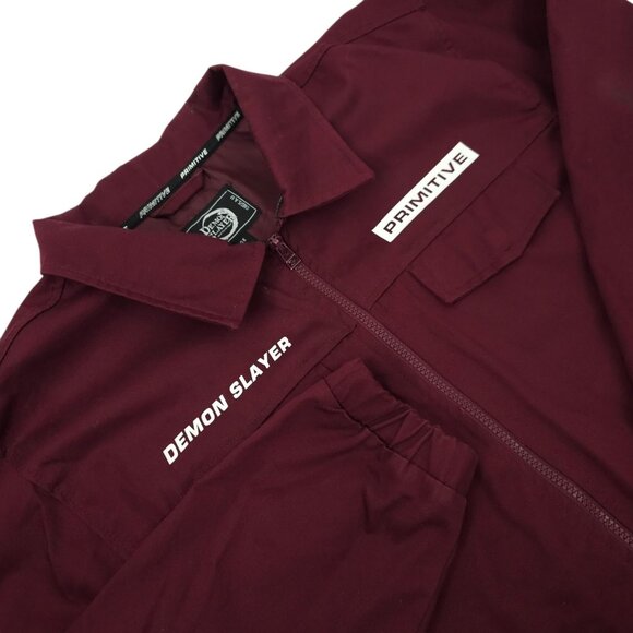 Primitive x Demon Slayer Tanjiro Kamado Utility Jacket L Full Zip Snap Pockets - Picture 12 of 16